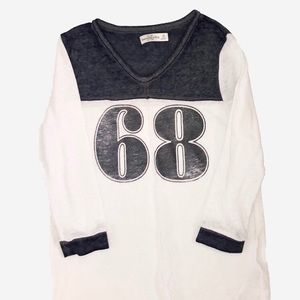 Abercrombie varsity-style long sleeve